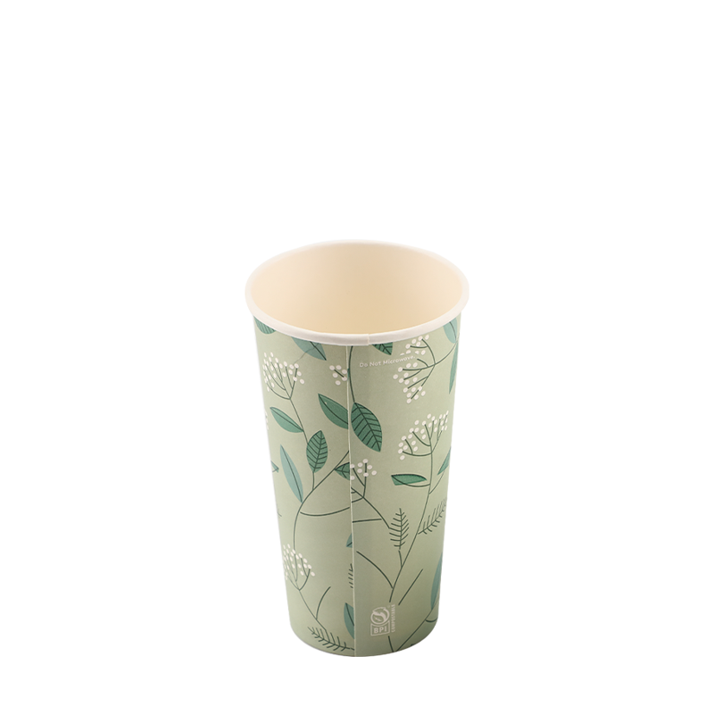 6,5 oz Tiskana vruća papirnata čaša