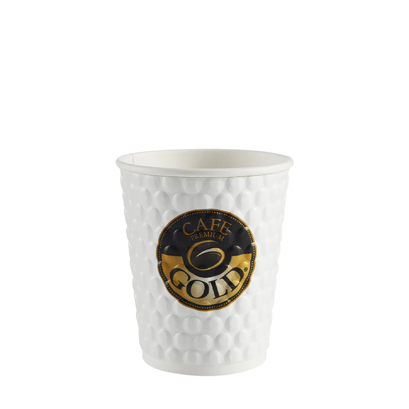 Jednokratna reljefna vruća papirnata čaša od 7 oz