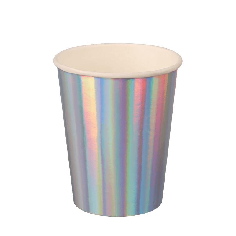 Hladne papirnate čaše od srebra od 12 oz